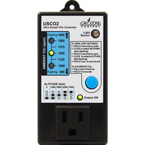 Grozone CO2 Ultra Simple Controller 0-1600PPM