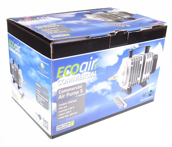 EcoAir Commercial 8 outlet Air 5 Pump 1300gph